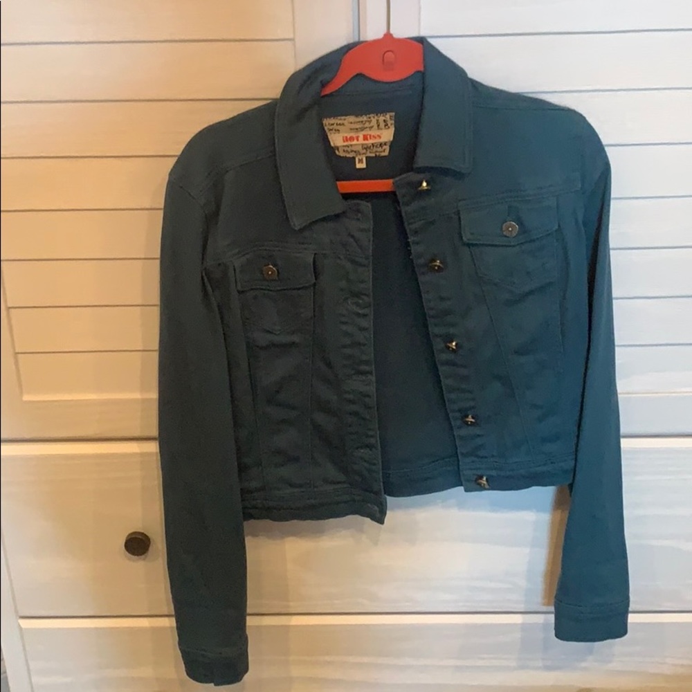Navy blue denim jacket